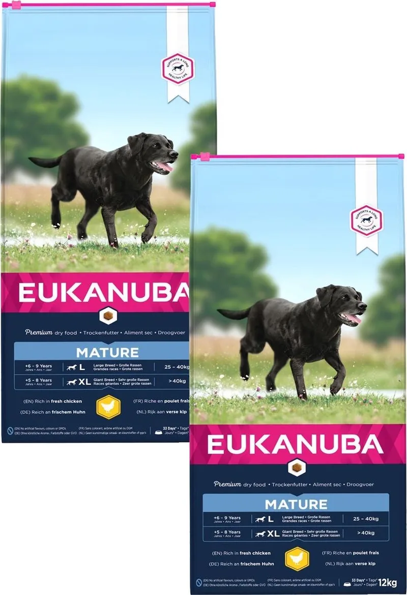 Thriving Mature Large Breed Kip - Hondenvoer - 2 x 12 kg by Eukanuba – product photo