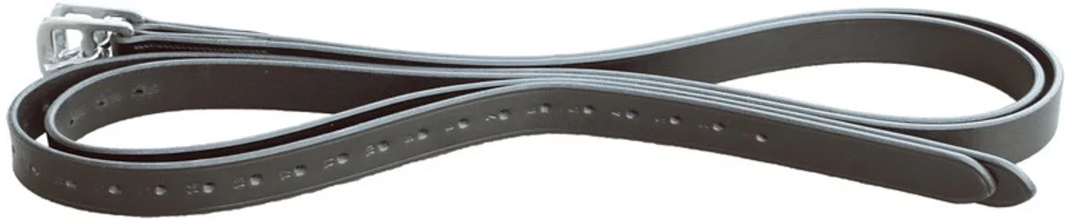 Stirrup Leather Isola 165cm van Euroriding in Zwart – productfoto