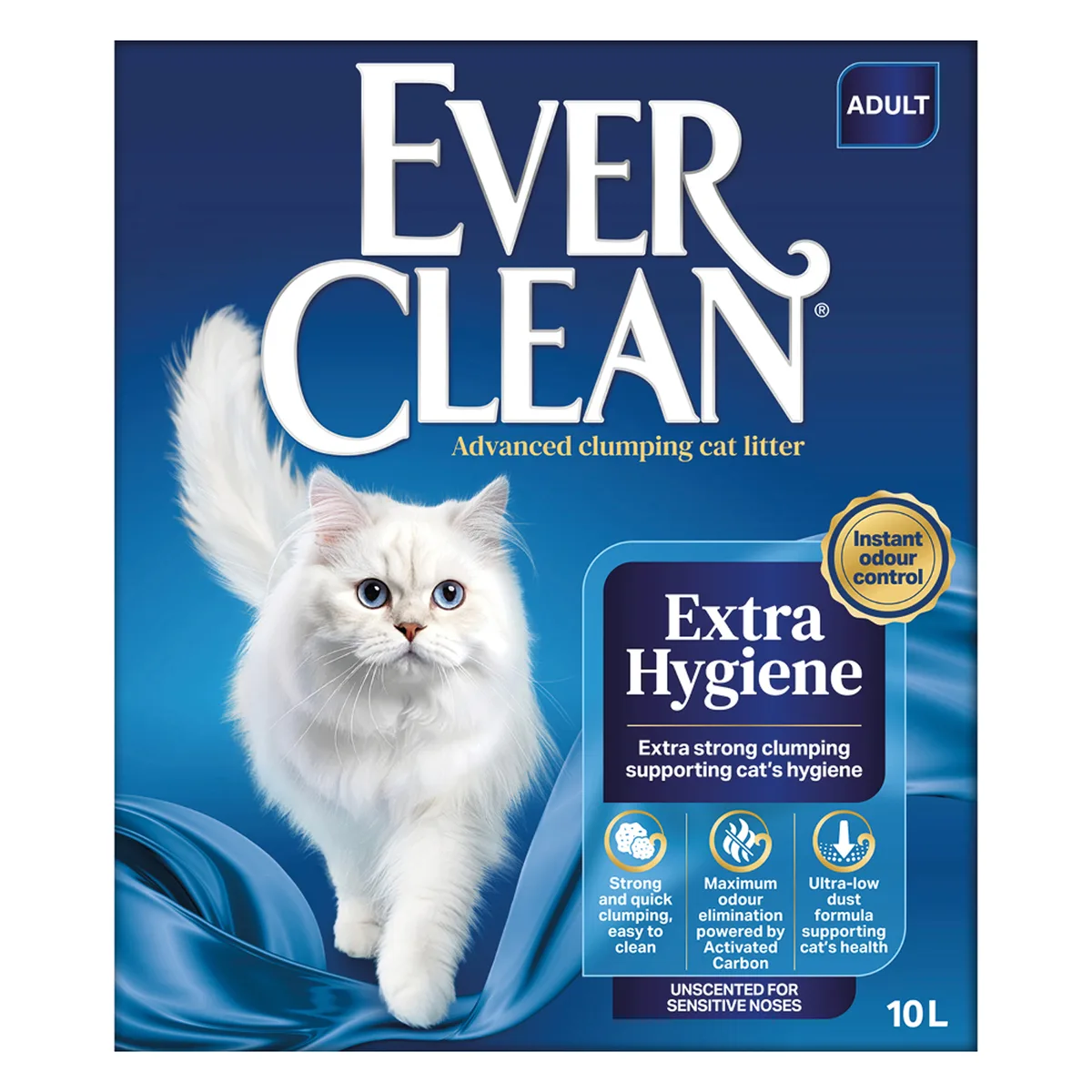 10l Ever Clean® Extra Strong Kattenbakvulling Parfumvrij Kat by Ever Clean – product photo