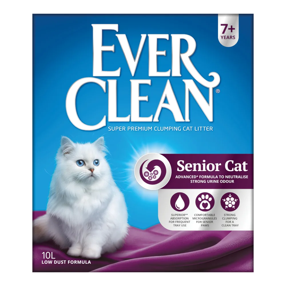 Dubbelpak: 2x10l Ever Clean Senior klonterende kattenbakvulling van Ever Clean – productfoto