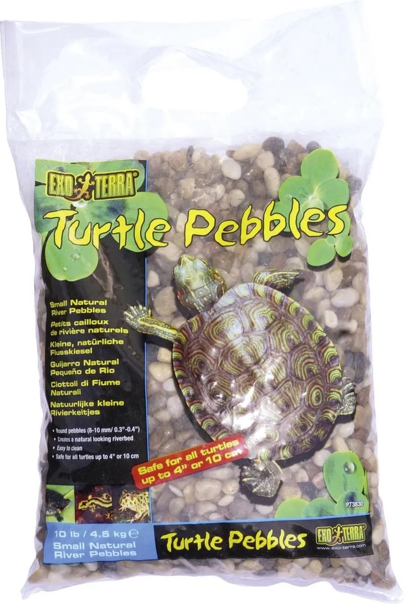 Bodembedekking - Reptielen - Turtle Rivierkiezel 8-10mm/4,5kg - 1st de Exo Terra – photo produit