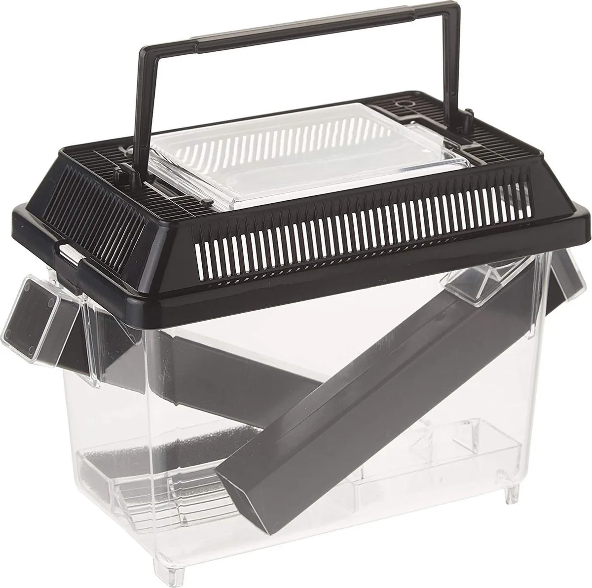 Cricket Pen S 3 Buizen En 2 Spons - 20 x 15 x 12 cm de Exo Terra en Noir – photo produit
