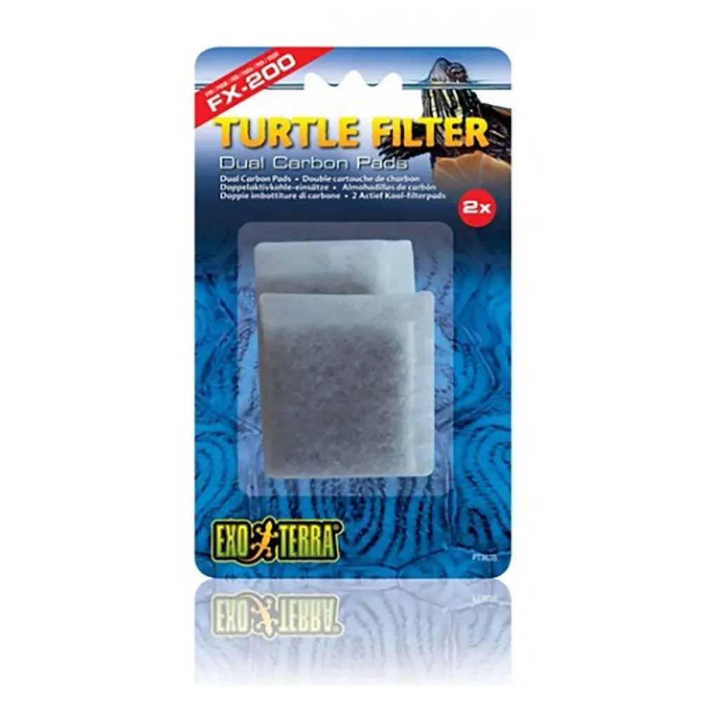 Cartouches De Charbon Fx200 Pour Filtre à Tortue 2 Unités de Exo Terra – photo produit
