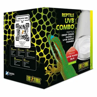 Lumière Pour Terrarium Reptile Deep Dome Nano/combo de Exo Terra – photo produit 2 sur 2
