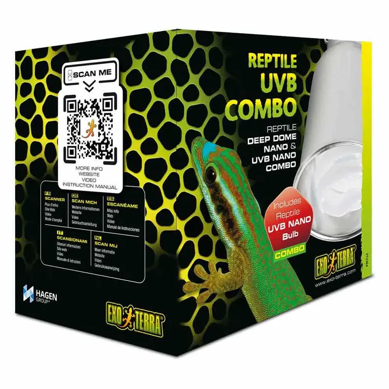 Lumière Pour Terrarium Reptile Deep Dome Nano/combo de Exo Terra – photo produit 2 sur 2
