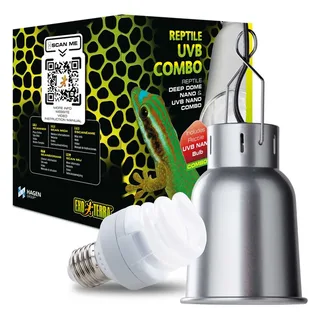 Lumière Pour Terrarium Reptile Deep Dome Nano/combo de Exo Terra – photo produit 1 sur 2