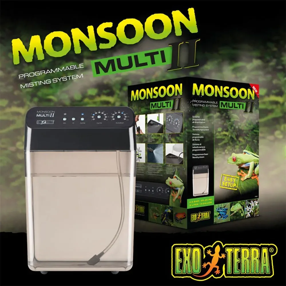 Système De Brumisation Programmable Monsoon Multi Ii 8l de Exo Terra – photo produit