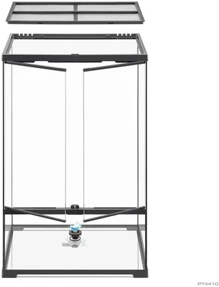 Paludarium terrarium glas 60x45x90cm met diepe bodem, drainage en 3 traps ventilatie by Exo Terra in Black – product photo 1 of 2