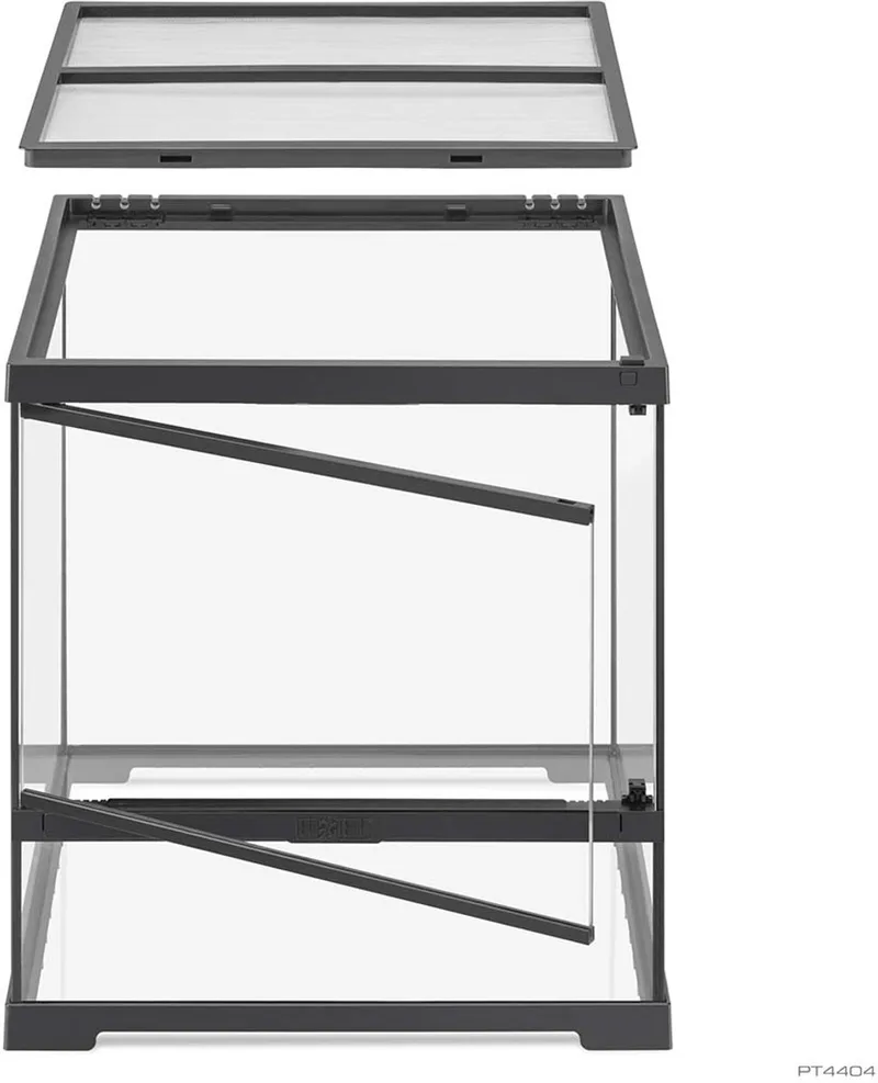 Pro Terrarium | Advanced Natural Terrarium 45×45×45 cm met 3-traps ventilatie by Exo Terra in Black – product photo
