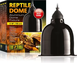 Reptile Dome - Terrarium Verlichting - Ø 15CM -160W de Exo Terra en Noir – photo produit 1 sur 3