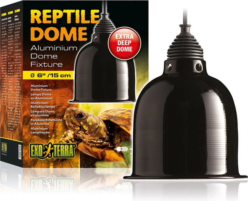 Reptile Dome - Terrarium Verlichting - Ø 15CM -160W von Exo Terra in Schwarz – Produktfoto