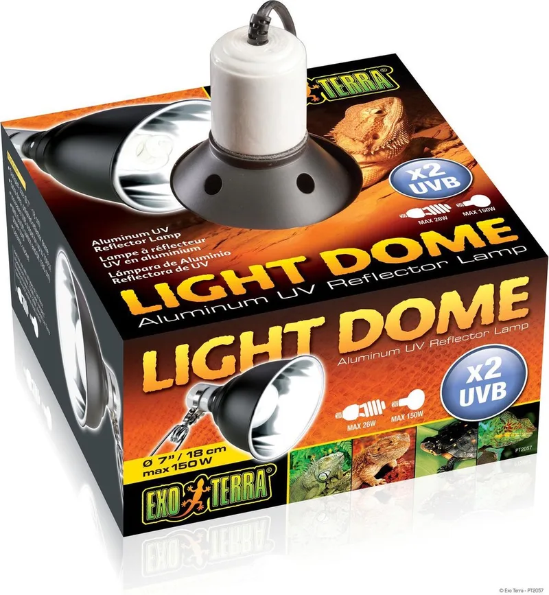 Terrarium Verlichting - Aluminium Lampreflector - 18cm von Exo Terra in Schwarz – Produktfoto