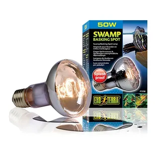 Terrariumverlichting - Reptielen - Ex Swamp Basking Spot Spatwaterdicht 75w - 6,5x6,5x10cm - 1st fra Exo Terra i Glas – produktbillede 2 af 3