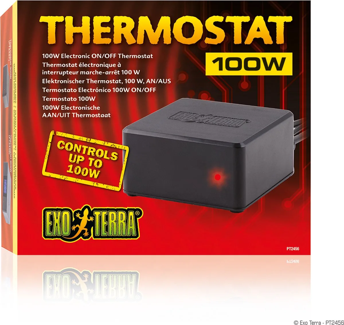 Thermostaat - Aan/Uit - 100w van Exo Terra in Zwart – productfoto