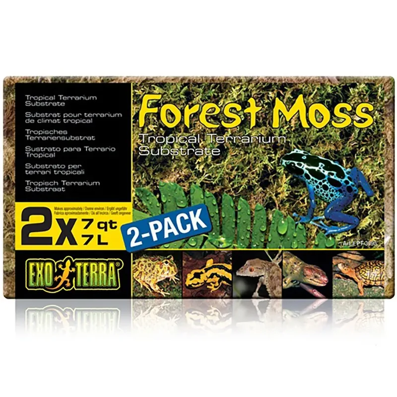 Substrat De Mousse Forestière Pour Terrarium Tropical 7l 2 Unités de Exo Terra – photo produit