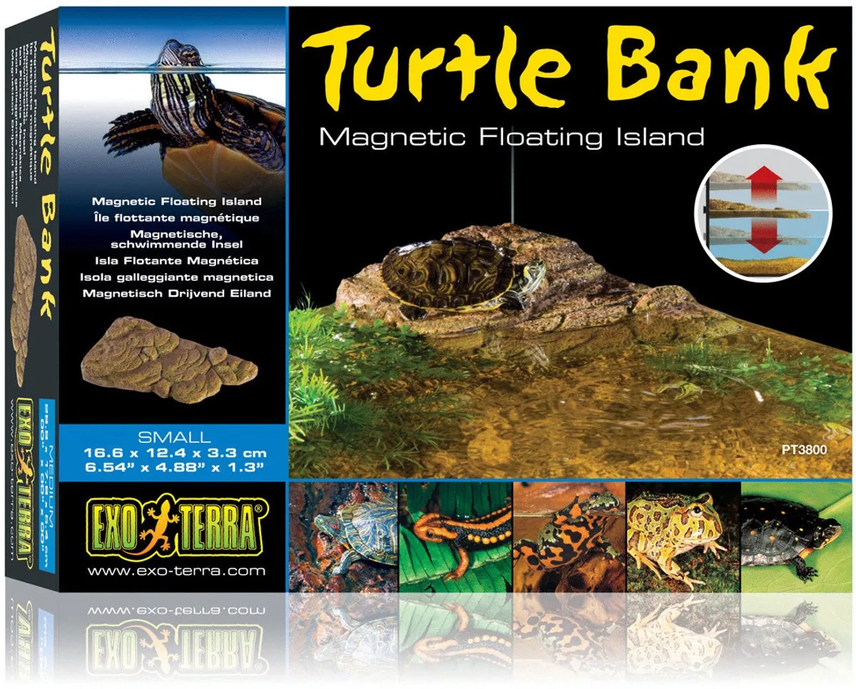 Turtle Bank Kleine Magnetische Schwimmende Insel von Exo Terra in Braun – Produktfoto