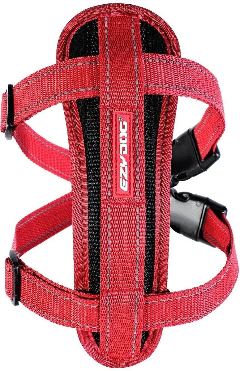 Chest Plate Hondentuig - Harnas voor Honden - S de Ezydog en Rouge – photo produit