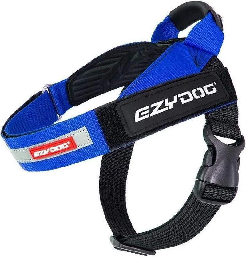Express Reflecterend Honden Tuigje - Honden Harnas - S de Ezydog en Bleu – photo produit