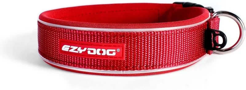 Neo Classic Hondenhalsband - Halsband voor Honden - 39-44cm by Ezydog in Red – product photo