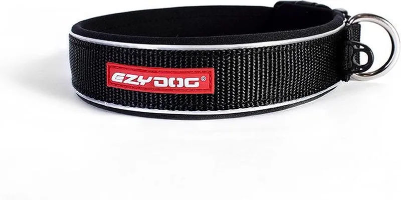 Neo Classic Hondenhalsband - Halsband voor Honden - 39-44cm by Ezydog in Black – product photo