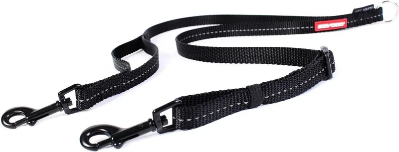 Soft Touch Coupler Hondenriem - Looplijn hond - 35-60cm by Ezydog in Black – product photo