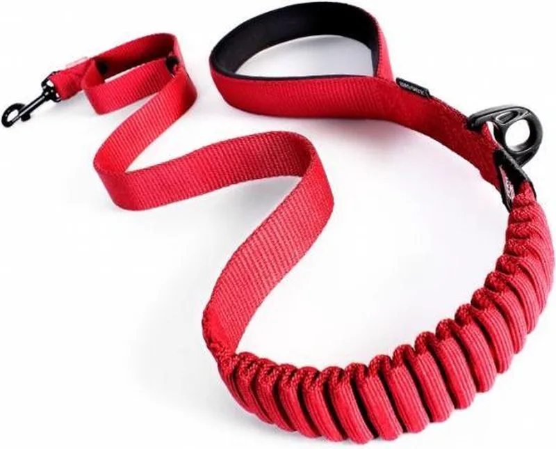 Zero Shock Lange Honden Riem - Looplijn voor Hond - 120cm de Ezydog en Rouge – photo produit