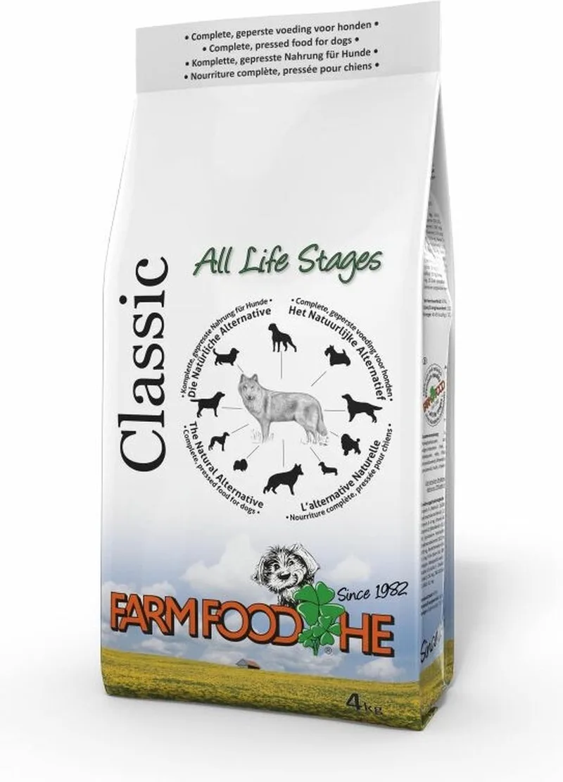 4x Farm Food HE Classic Hondenvoer 4 kg von Farm Food – Produktfoto