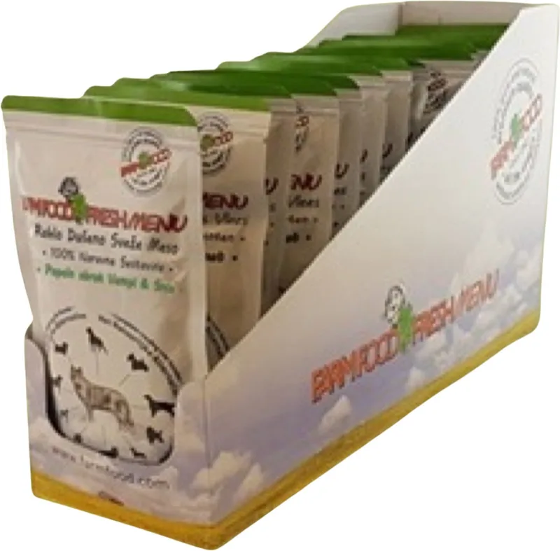 Fresh Menu Pens/Hart Compleet - Hondenvoer - Natvoer Hond - 10 x 125 gram - Voordeelverpakking de Farm Food – photo produit