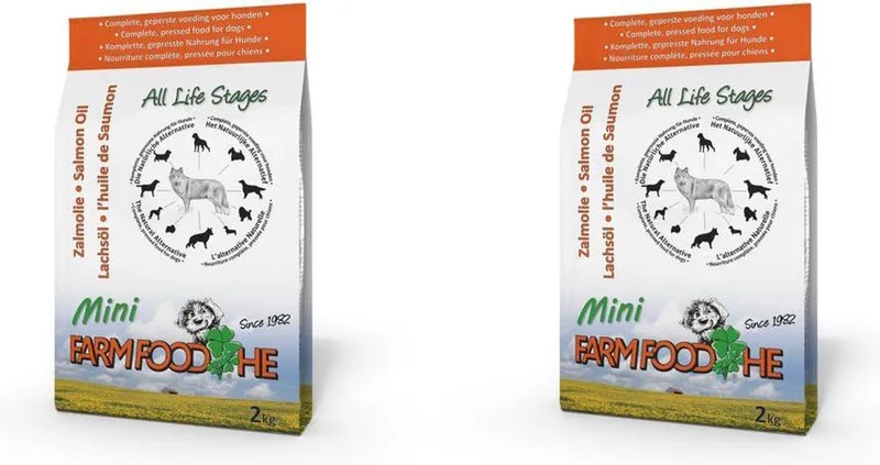High Energy Mini - Schotse Zalmolie - Hondenvoer - 2 kg per 2 stuks de Farm Food – photo produit
