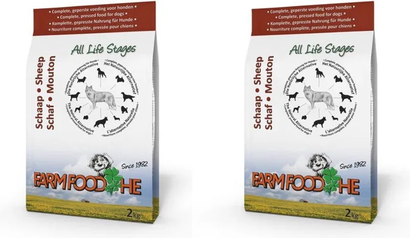 High Energy - Schaap - Hondenvoer - 2 kg per 2 stuks de Farm Food – photo produit
