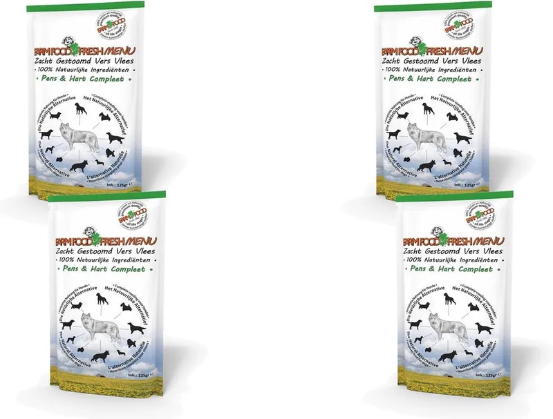 Pens-Hart - Hondenvoer - 4 x 125 g von Farm Food – Produktfoto