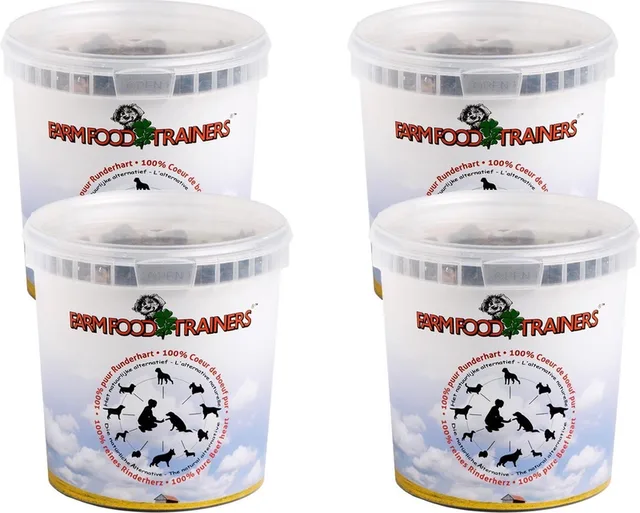 Trainers Runderhart - Hondensnack - 4 x 333 gr