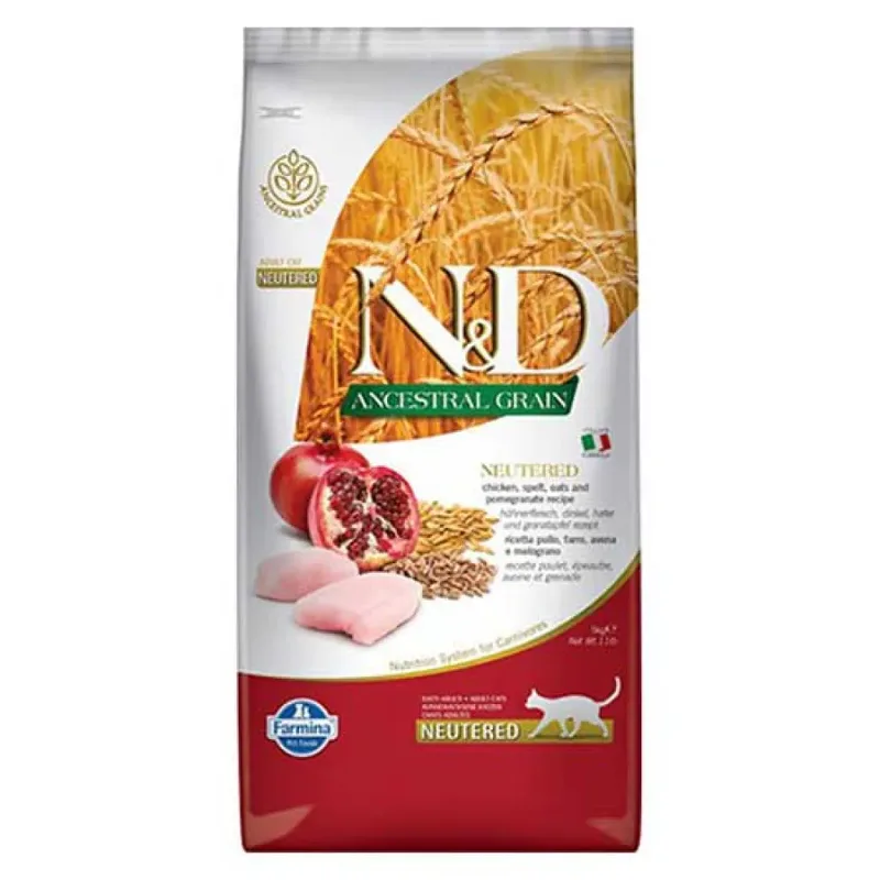 Ancestral Gesteriliseerde Kip Kattenvoer 5kg by Farmina – product photo