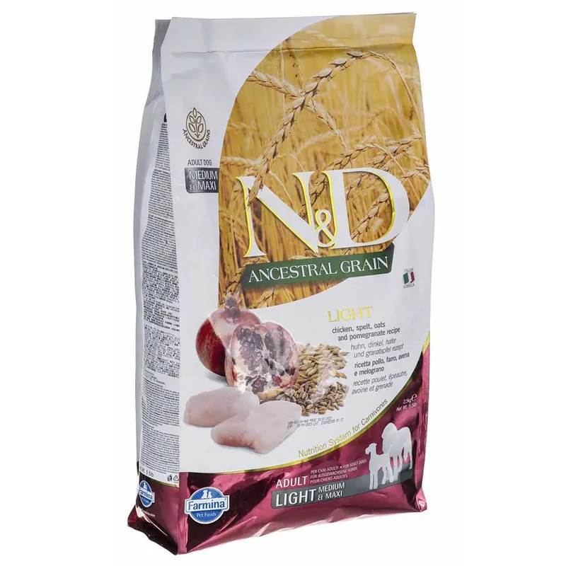 N&d Ancestral Grain Medium Huhn Hafer Und Granatapfel Adult Hundefutter 2.5kg von Farmina – Produktfoto