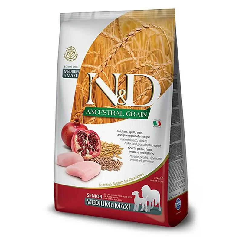 Ancestral Senior Medium Maxi 12kg Hondenvoer de Farmina – photo produit