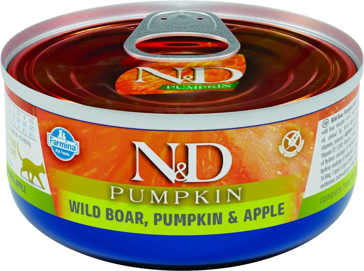 CAT BOAR & PUMPKIN & APPLE 80g de Farmina – photo produit