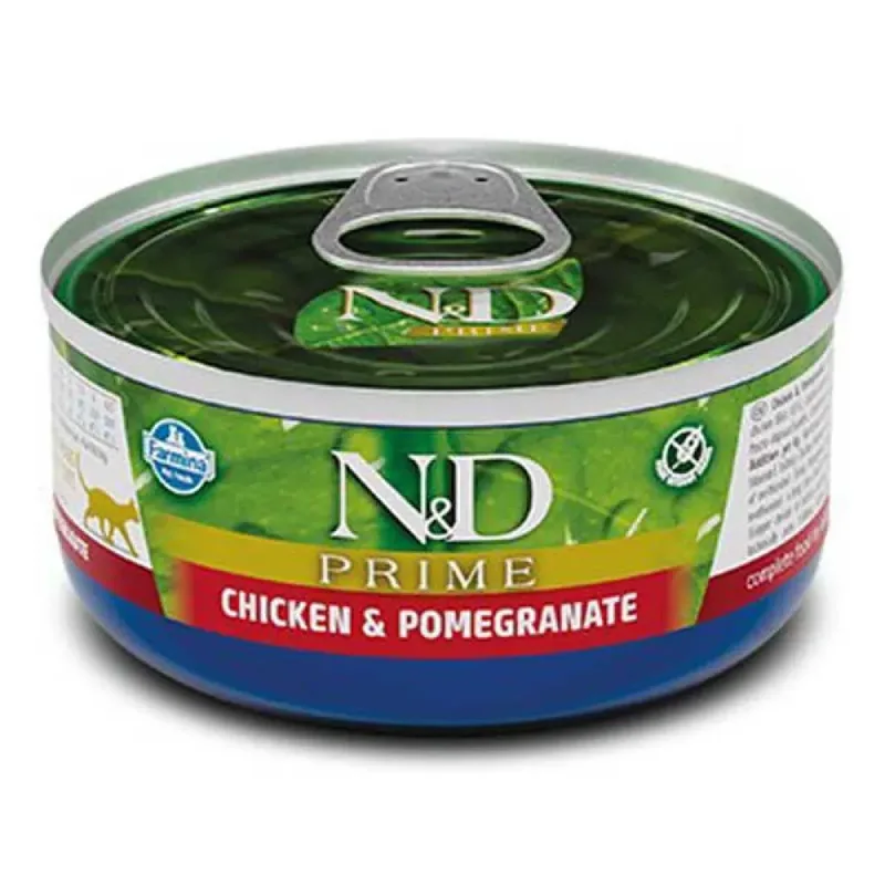 Cat Prime Nassfutter Für Ausgewachsene Katzen Mit Hühnchen Und Granatapfel 70g von Farmina – Produktfoto