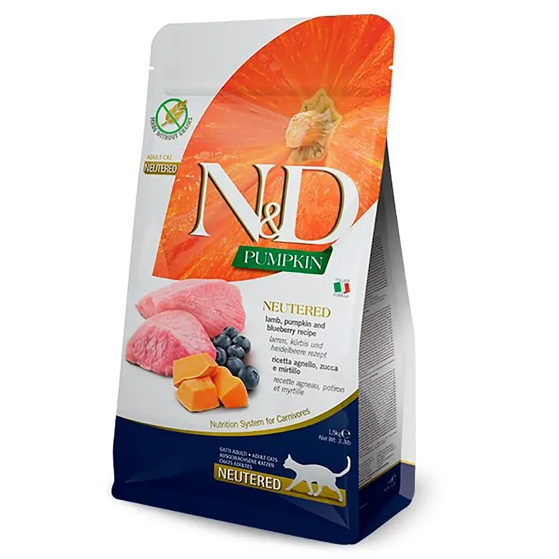 Cat Pumpkin Lamb And Blueberry Volwassen Kattenvoer 300g by Farmina – product photo