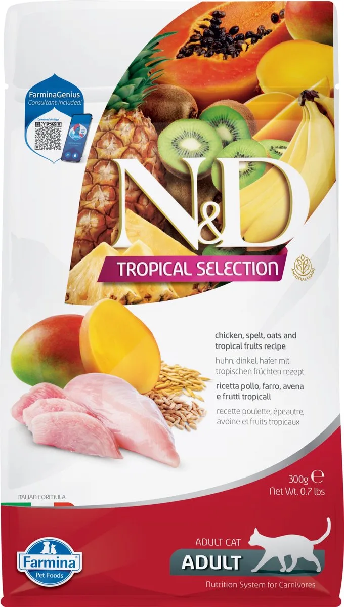 Cat Tropical Selection Chicken 300 gr van Farmina – productfoto