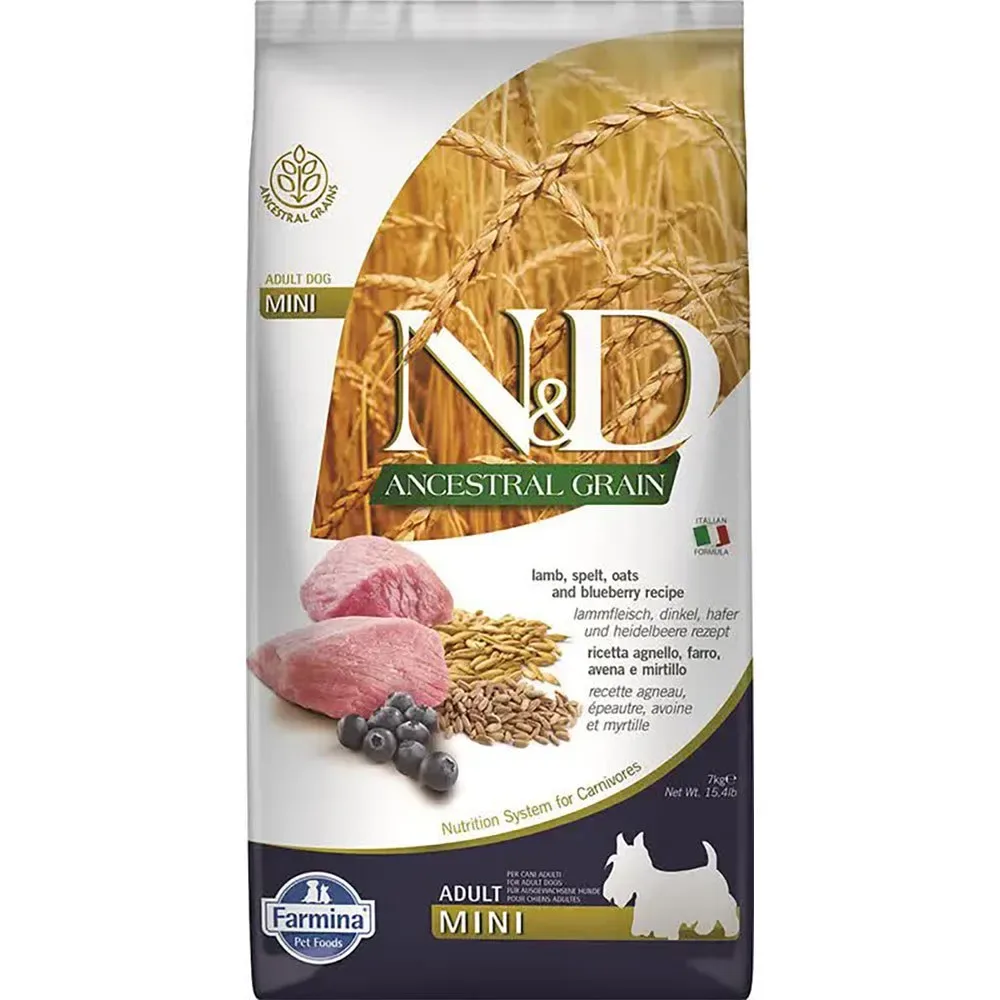 Croquettes N&d Mini Pour Chien à L´agneau 7kg von Farmina – Produktfoto