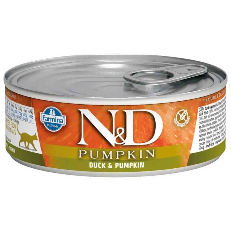 Pâtée Pour Chat N&d Au Canard Et Au Potiron 80g de Farmina – photo produit