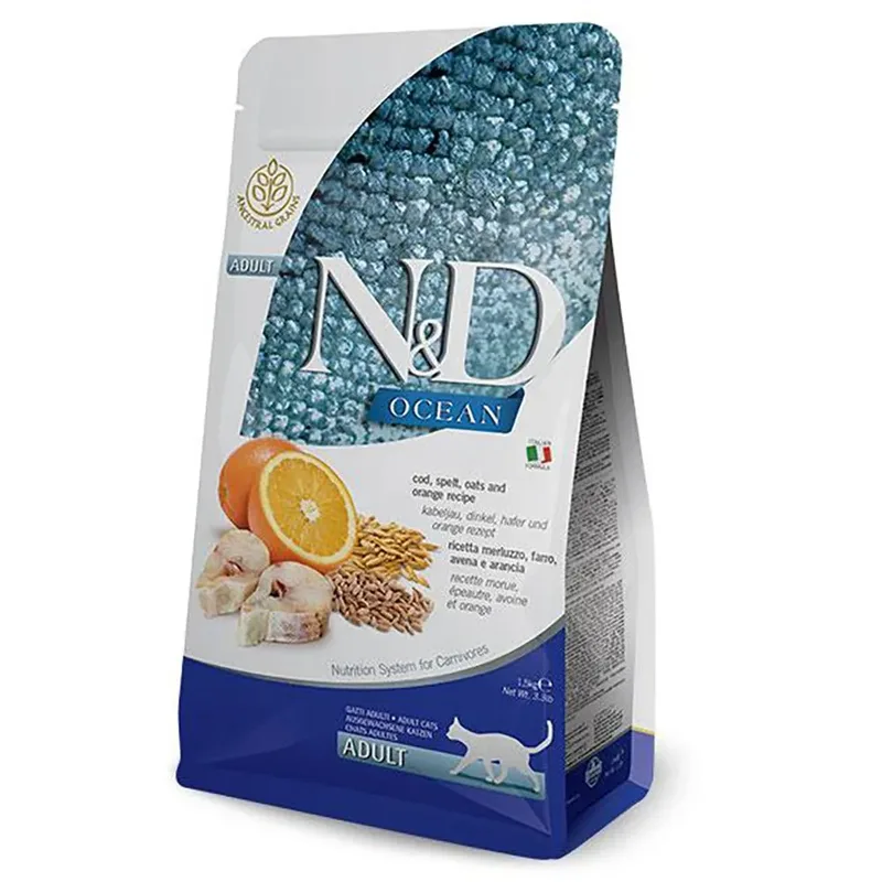 Graanarm Oceaanvis Kattenvoer 1.5kg von Farmina – Produktfoto