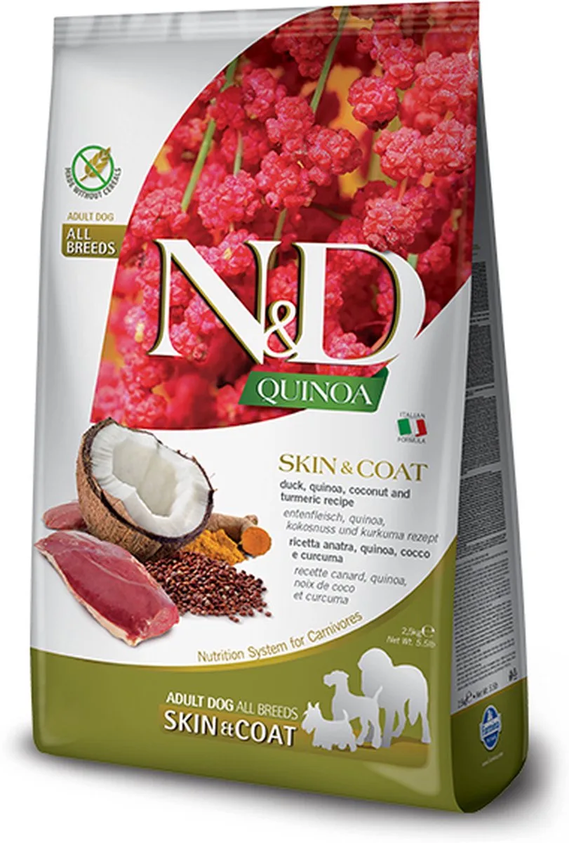 Grain Free Dog Quinoa Skin & Coat Adult Duck 7 kg - Hond by Farmina – product photo