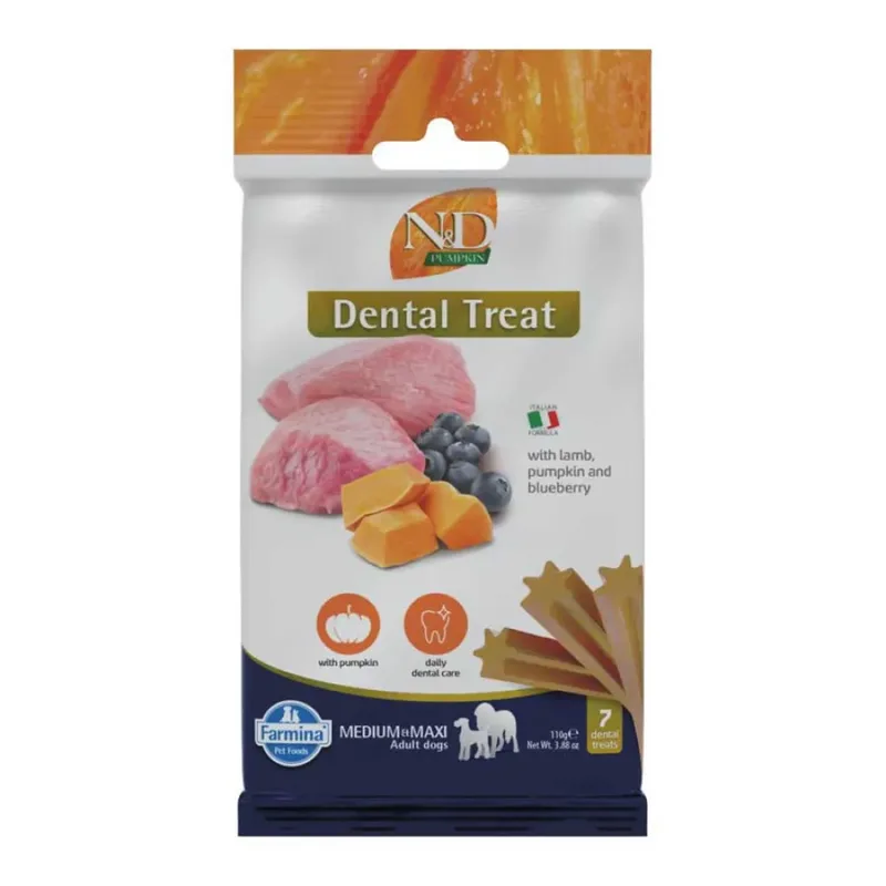 N&d Friandise Pour Chien Med/maxi Au Potiron à L´agneau Et à La Canneberge de Farmina – photo produit