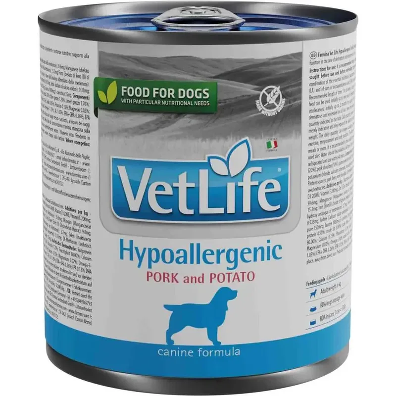 Hondenvoer Voor Hypoallergeen Met Varkensvlees En Aardappel 300g 6 Eenheden by Farmina – product photo