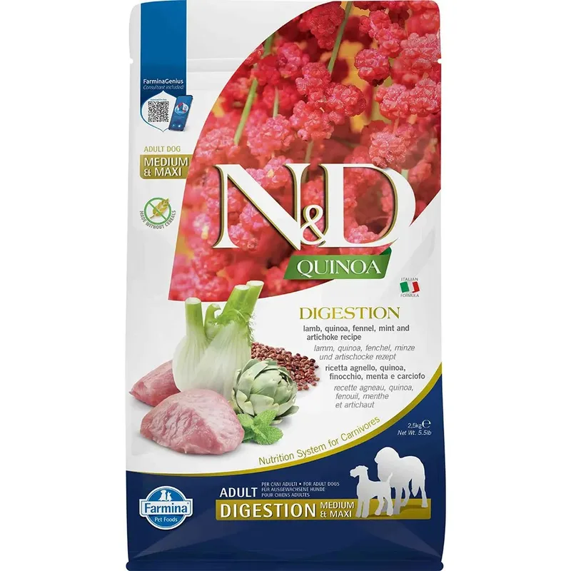 Hondenvoer Voor Middelgrote En Grote Honden Voor De Spijsvertering Met Lam 2.5kg by Farmina – product photo