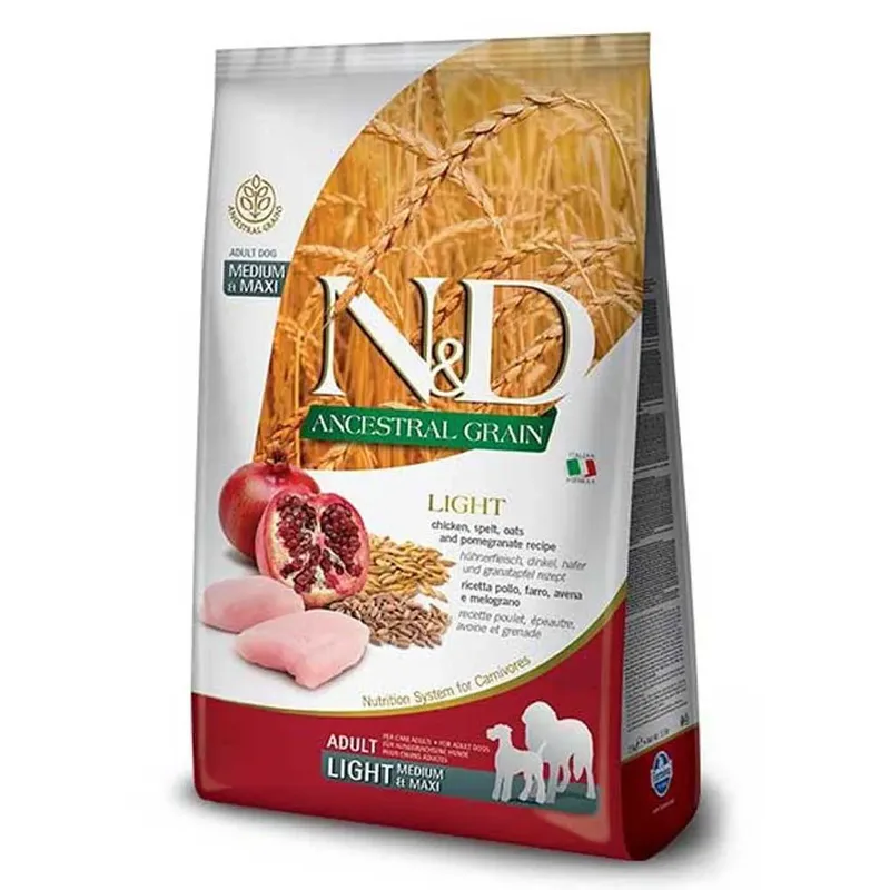 Nourriture Pour Chiens Adultes Aux Céréales Anciennes Poulet épeautre Avoine Et Grenade 12kg de Farmina – photo produit