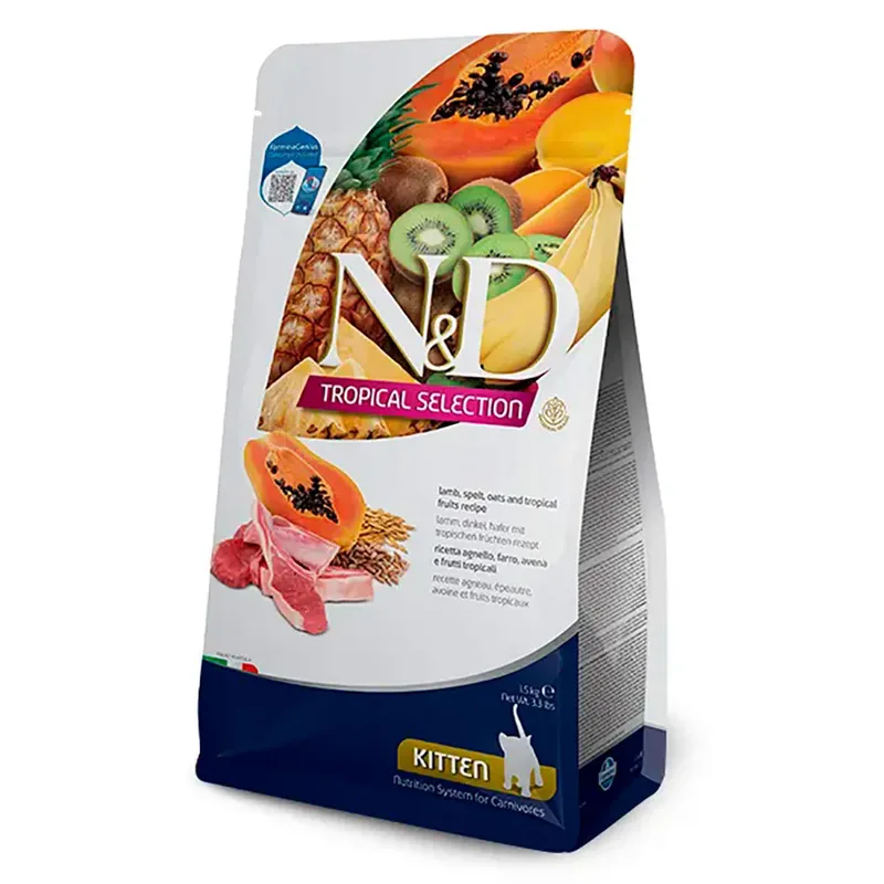Kitten Tropical Neutered Lamm Katzenfutter 1.5kg by Farmina – product photo