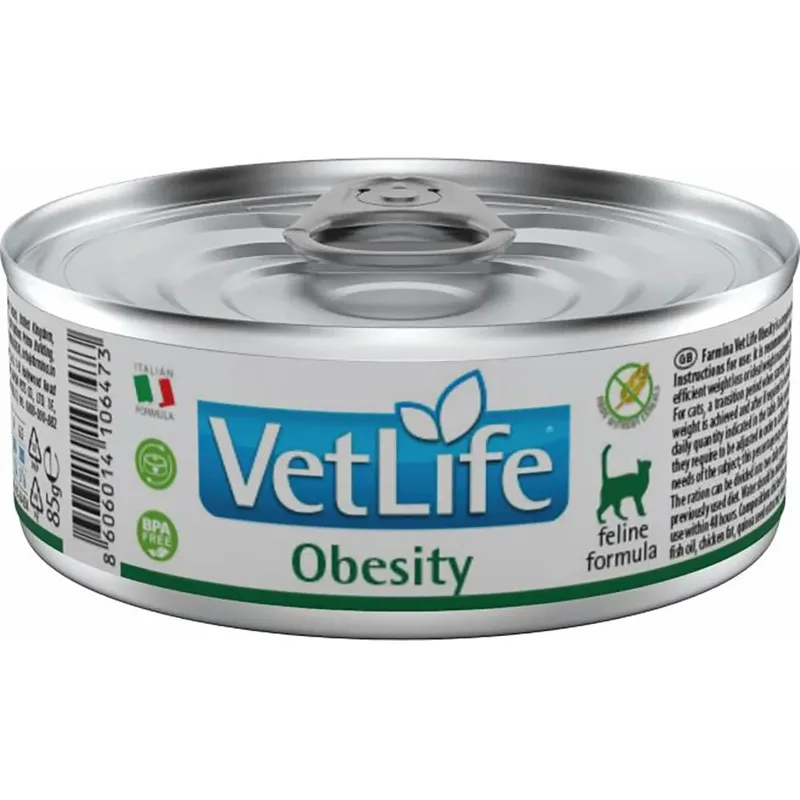 Natural Diet Obesity 12x85g Kattenvoer von Farmina – Produktfoto
