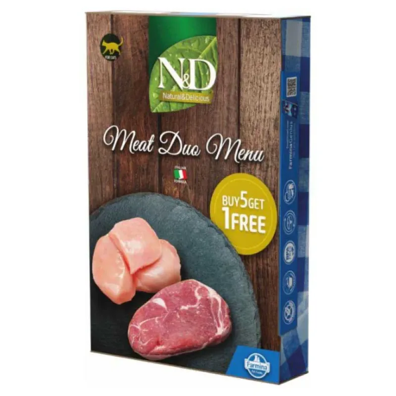 Natural Meat Duo Menu 6x70g Kattenvoer by Farmina – product photo
